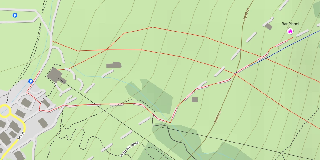 Carte de l'itinéraire :  Bar Planel