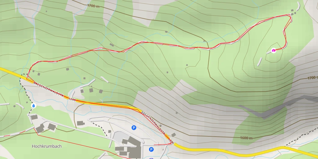 Map of the trail for Tschirggen