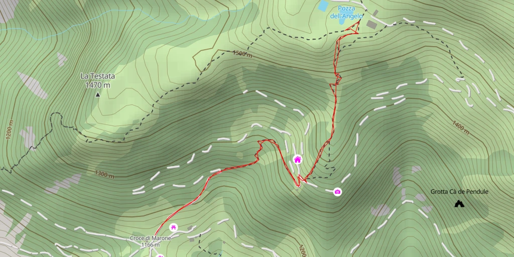 Map of the trail for Scaketta