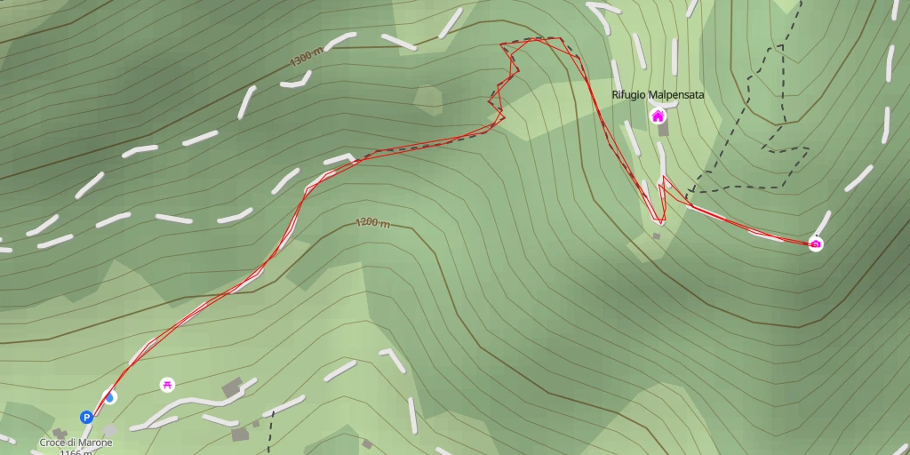 Map of the trail for Scaketta