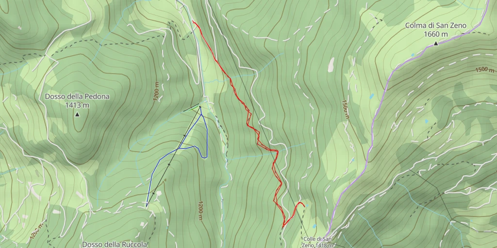 Map of the trail for 8862 - Strada Val Cavallina