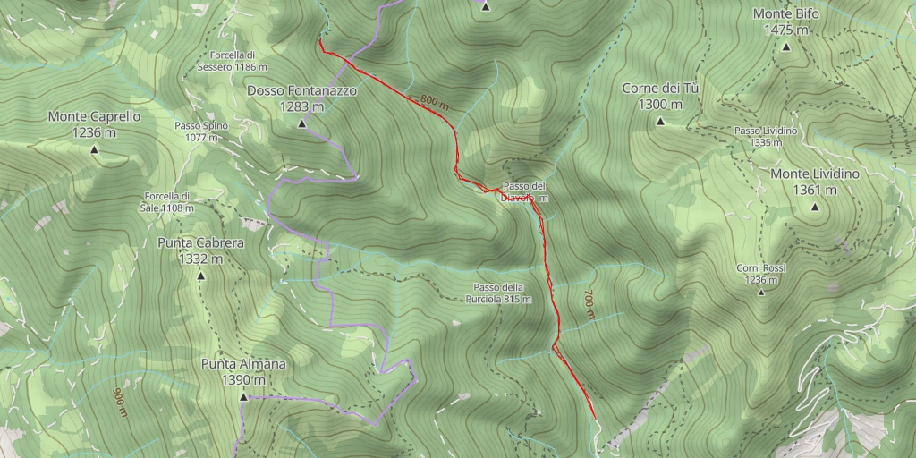 Map of the trail for Scaketta - Scaketta