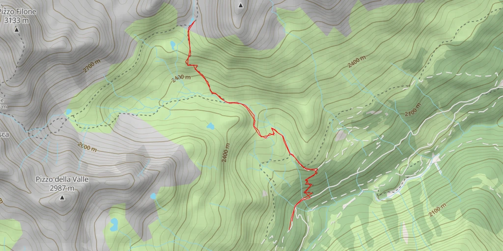 Map of the trail for Baita del Pastore - Valdidentro