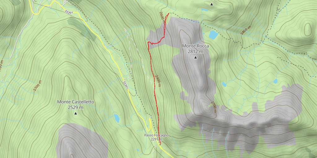 Map of the trail for SS301