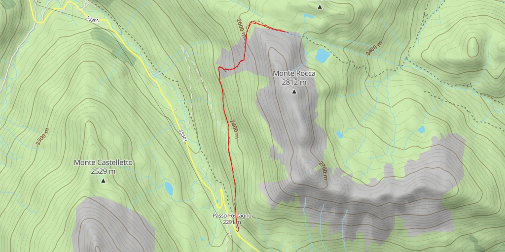 Map of the trail for SS301