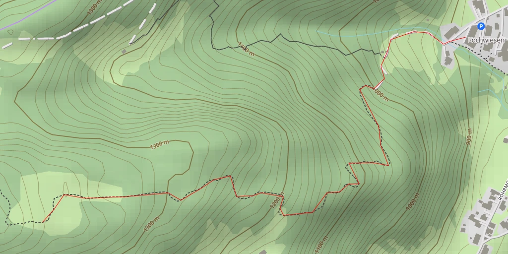 Carte de l'itinéraire :  Alpe Hinterer Geißberg