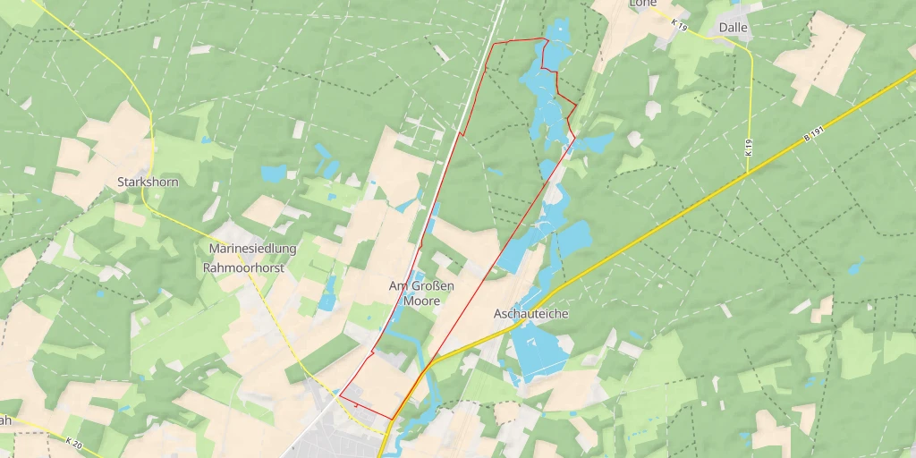 Map of the trail for Lohe