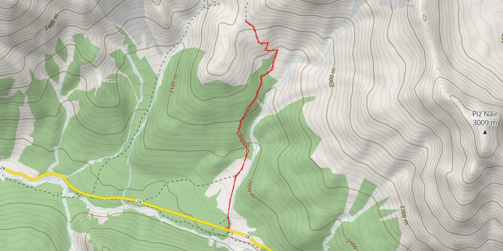 Map of the trail for Margunet