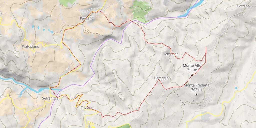 Map of the trail for M. Buttafuoco