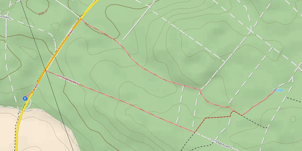 Map of the trail for Hülbe