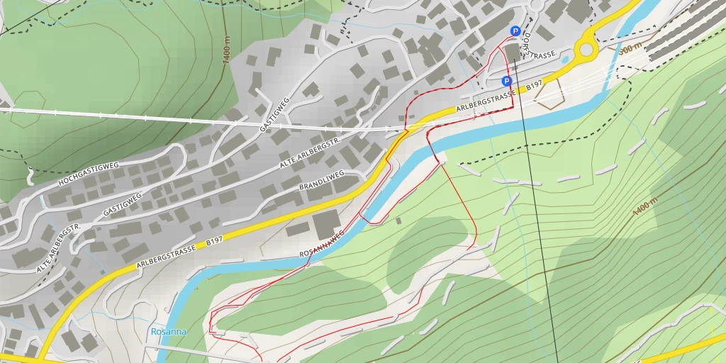 Map of the trail for Rosanna