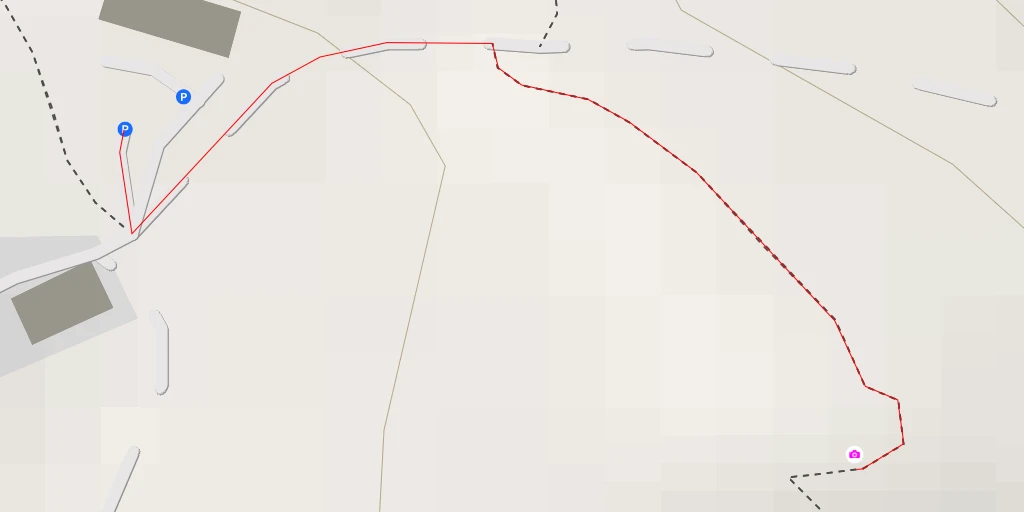 Map of the trail for Mot da la Crusch