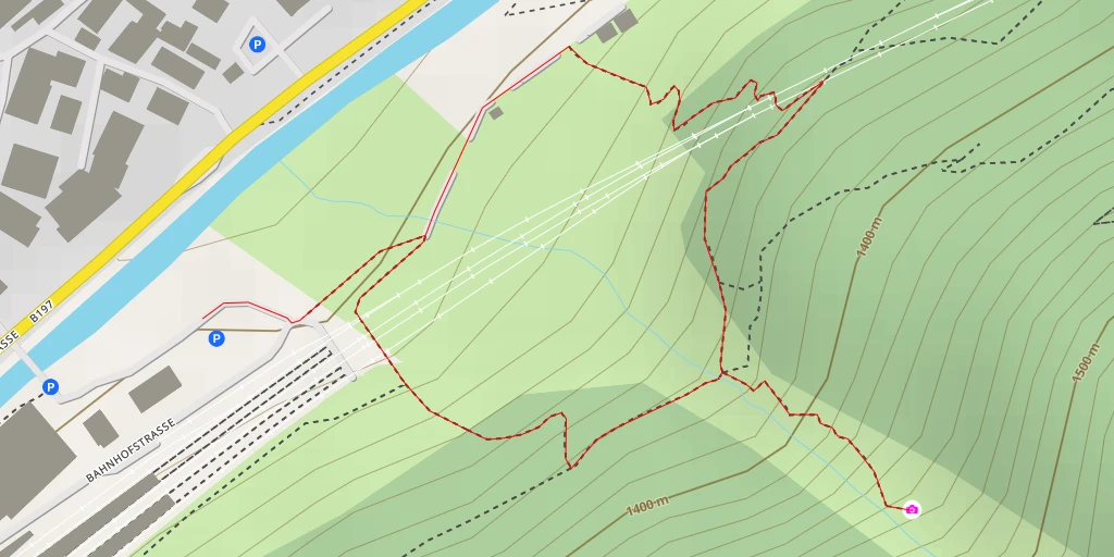 Map of the trail for Stockibach - Wasserfall