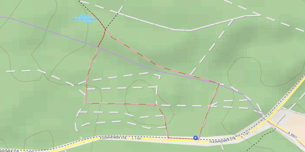 Map of the trail for Wasserschöpfe