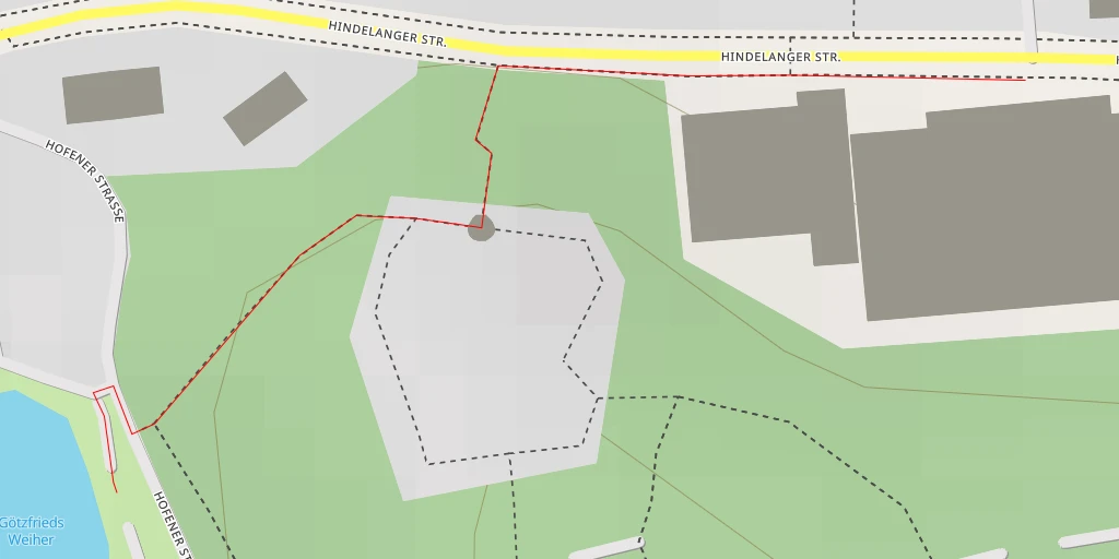 Map of the trail for Götzfrieds Weiher