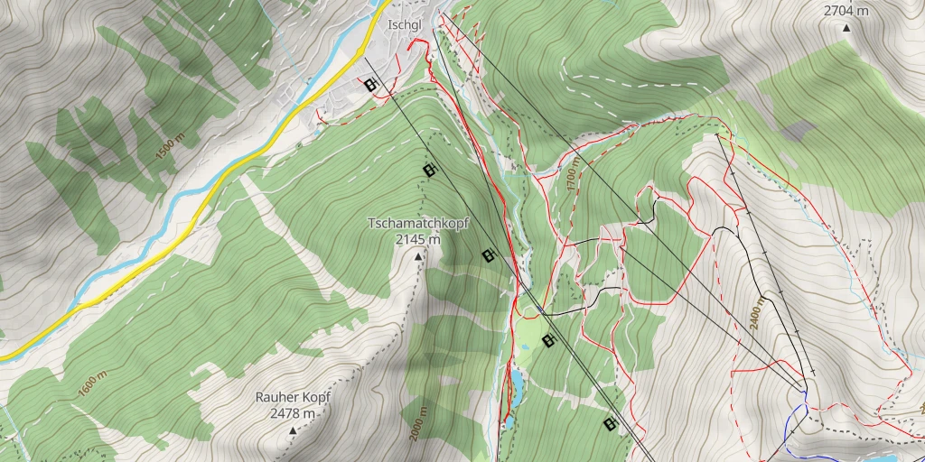 Map of the trail for Pardatscher See