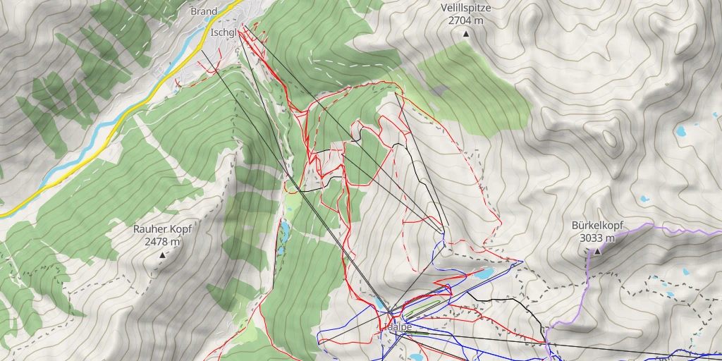 Carte de l'itinéraire :  Speicherteich Idalpe II