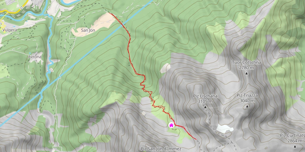 Carte de l'itinéraire :  Scuol