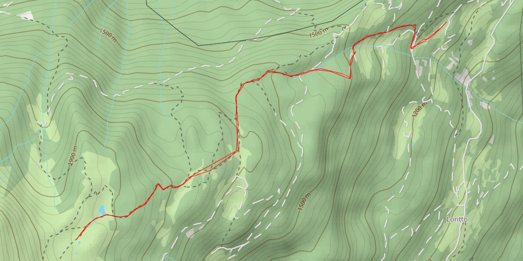 Map of the trail for Per Fienili Vent