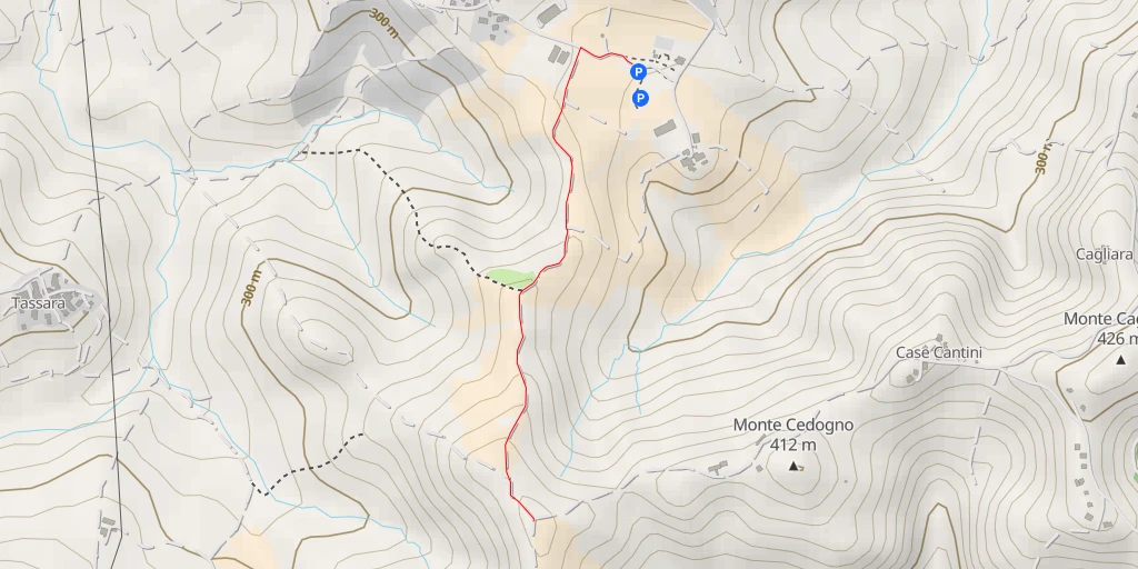 Carte de l'itinéraire :  Monte Fornello