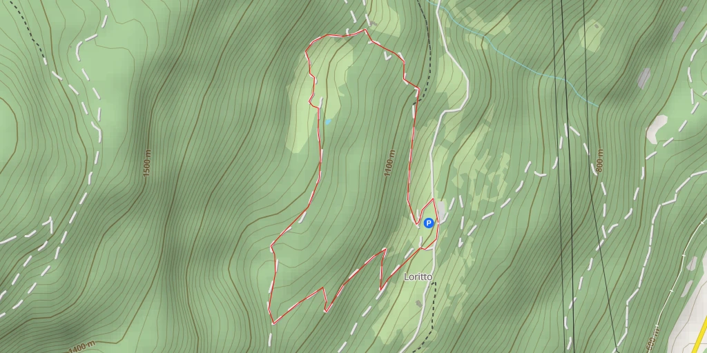 Carte de l'itinéraire :  Via Loritto