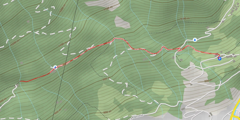 Map of the trail for Via Costa