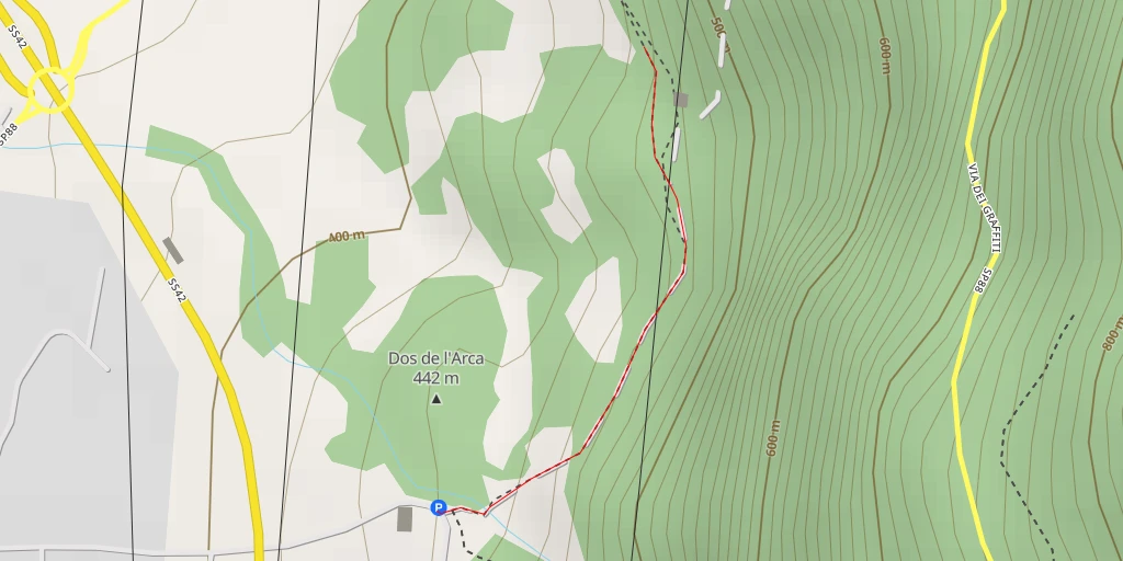 Map of the trail for Capo di Ponte