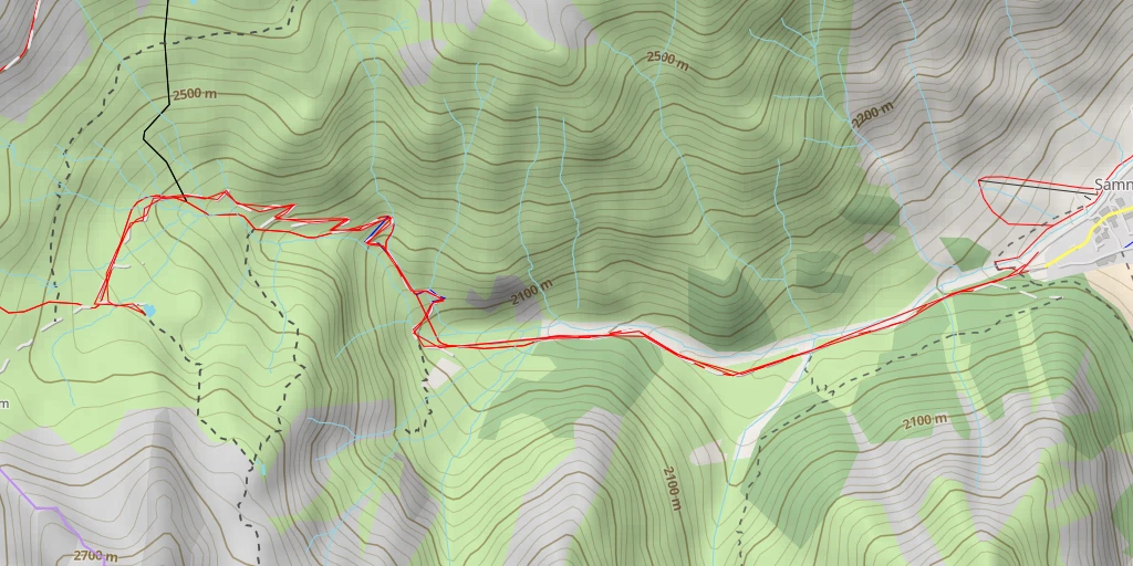 Map of the trail for Zeblastrail