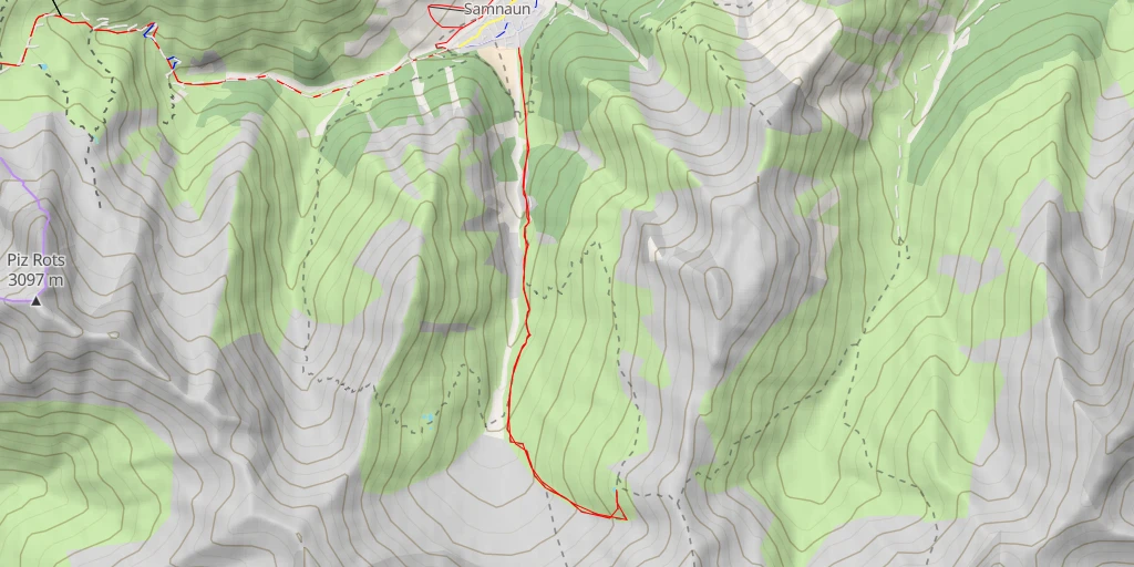 Carte de l'itinéraire :  Rotes Seeli