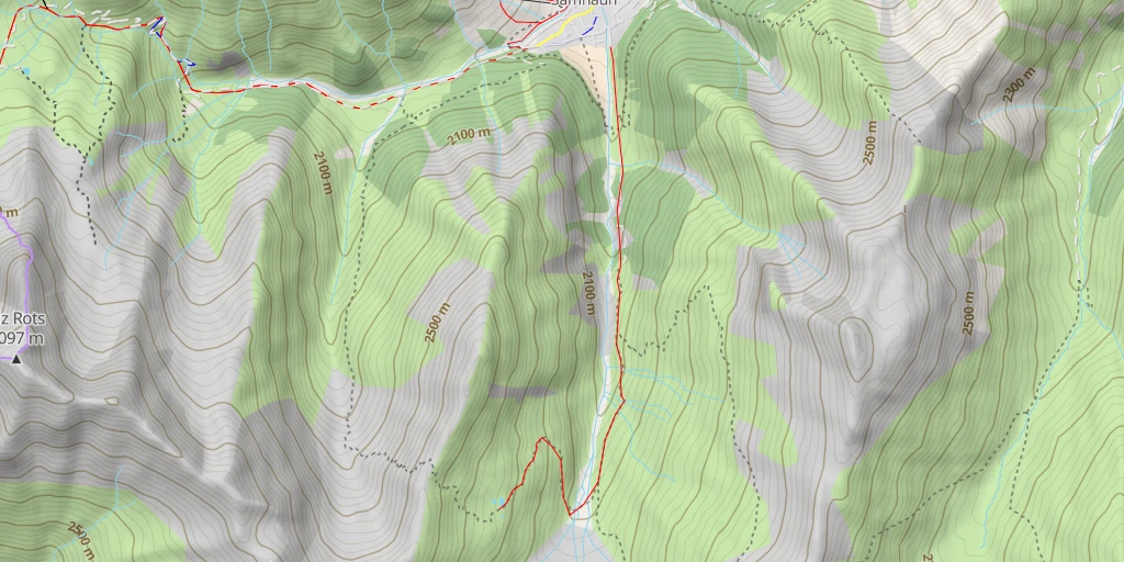 Map of the trail for Stammer Joch Weg - Stammer Joch Weg