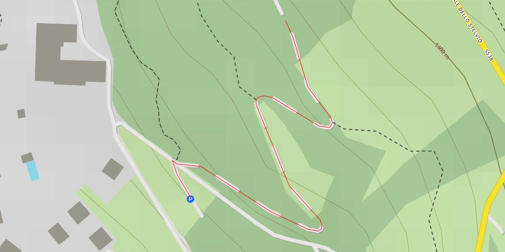 Map of the trail for Strada Statale dello Stelvio - Strada Statale dello Stelvio