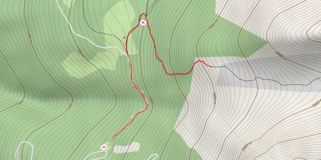 Map of the trail for Pozzuolo - Via Monte Colmo