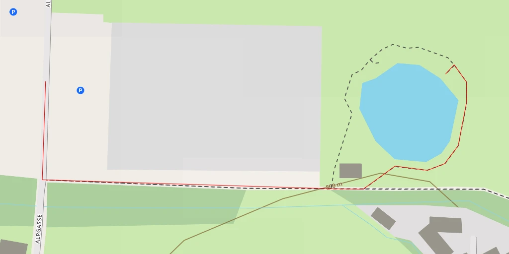 Map of the trail for Jörg-Lederer-Straße