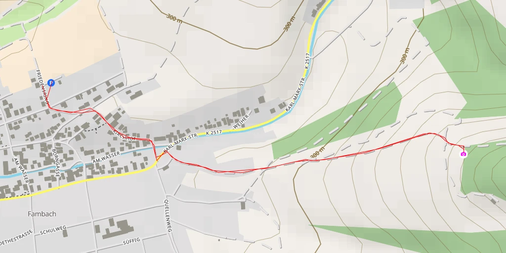 Map of the trail for AI - Werrablick