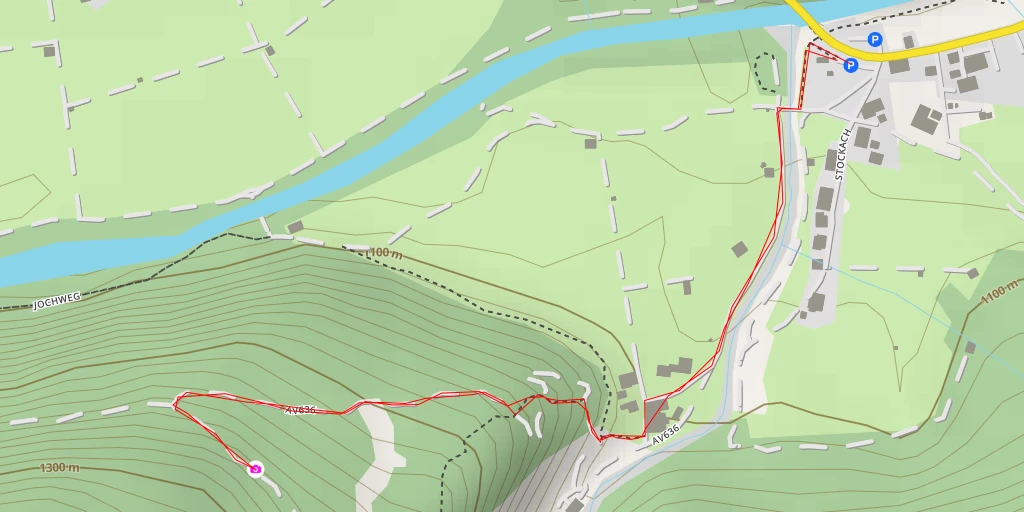 Map of the trail for Lechtalhaus - Bach