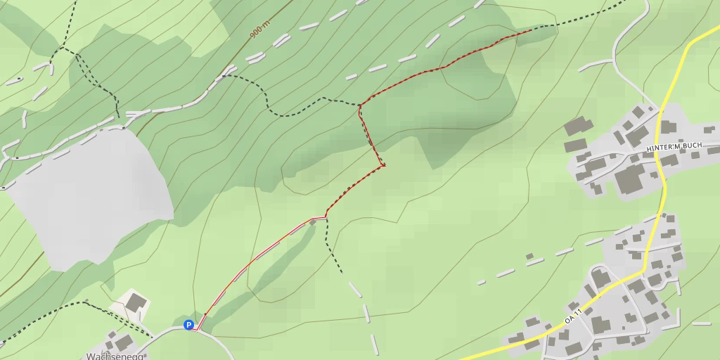 Map of the trail for Kohlenberg