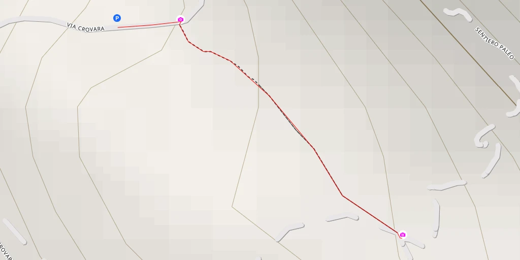 Map of the trail for AI - Bivio per Sito Paleo