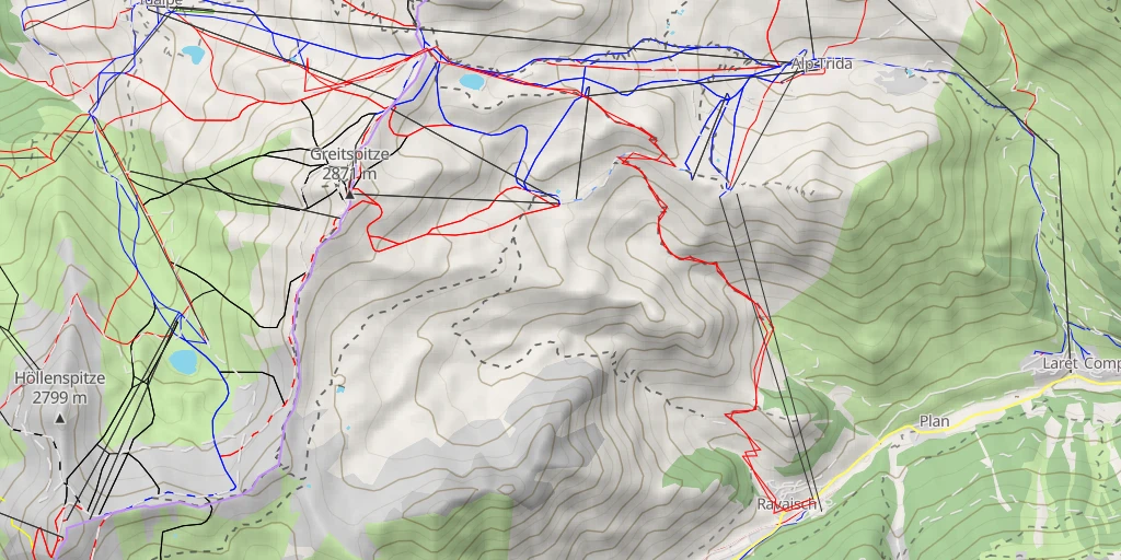 Map of the trail for Flimjochtrail