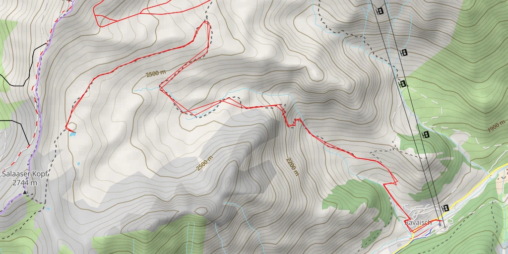 Map of the trail for Gipslöcher - Schmuggler Trail