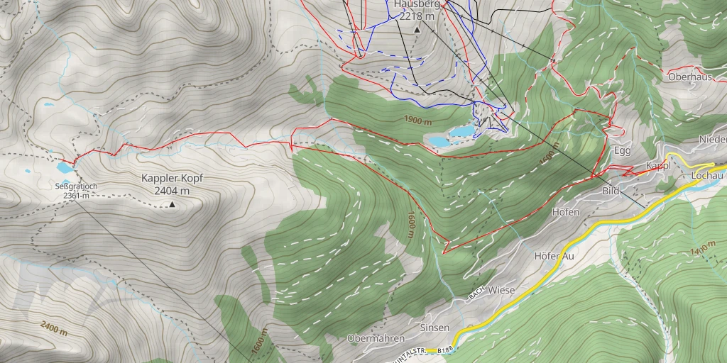 Map of the trail for Sepp Jöchler Weg - Sepp Jöchler Weg