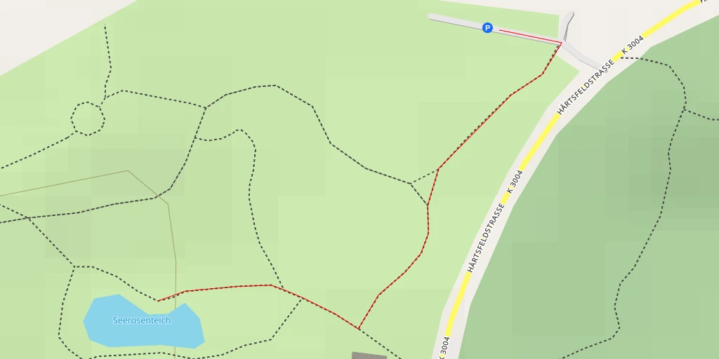 Map of the trail for Seerosenteich