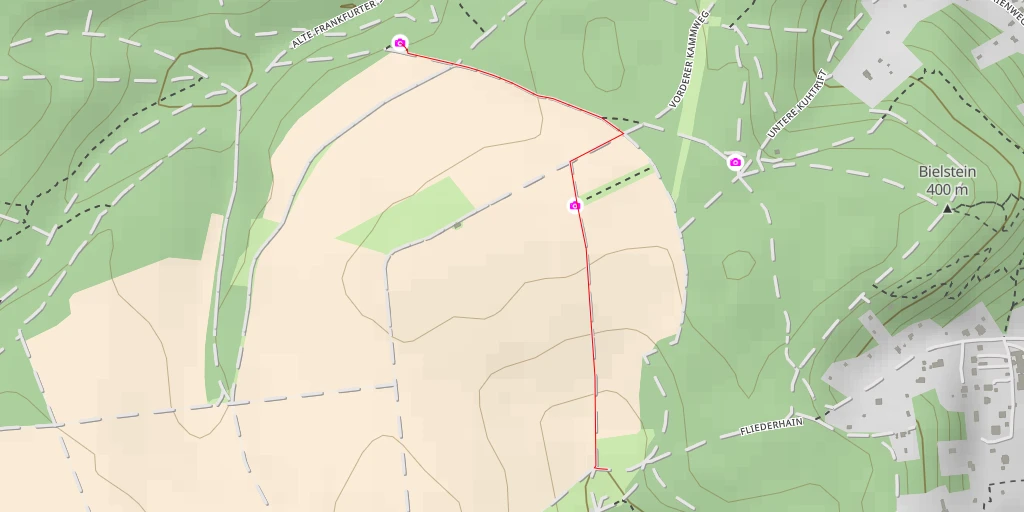 Map of the trail for AI - Zillersruh