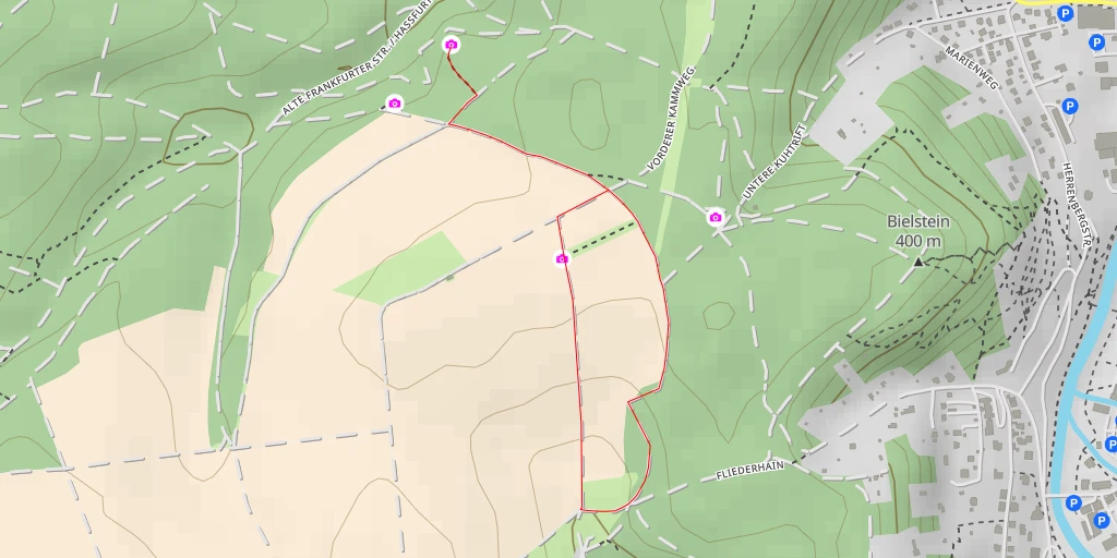Map of the trail for AI - Prinz-Ernst-Platz