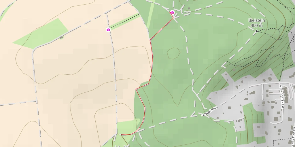 Map of the trail for AI - Sternplatz (Adolfstein)