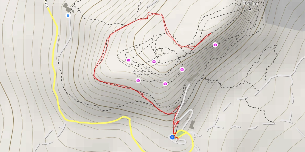 Map of the trail for AI - Pietra Di Bismantova