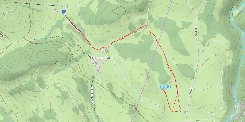 Map of the trail for Floschen