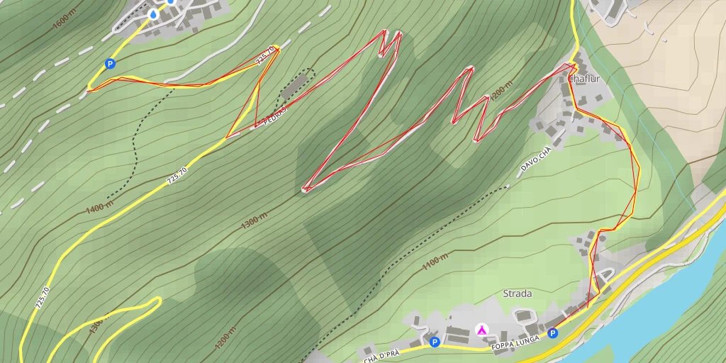 Map of the trail for Rutitsch - Valsot