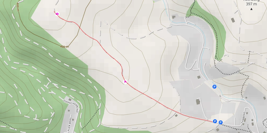Map of the trail for AI - Dippachshof - Schmalkalden