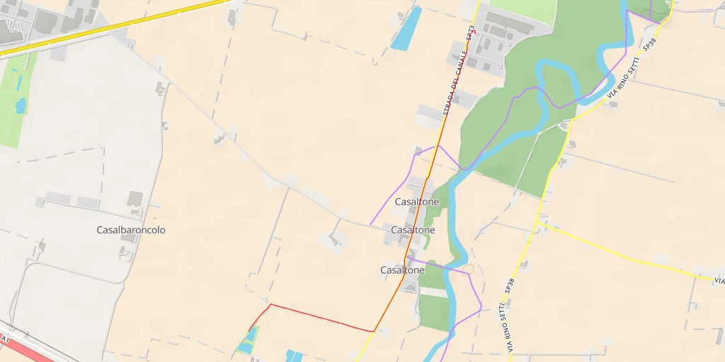 Map of the trail for Strada Martiri di Casaltone - Parma