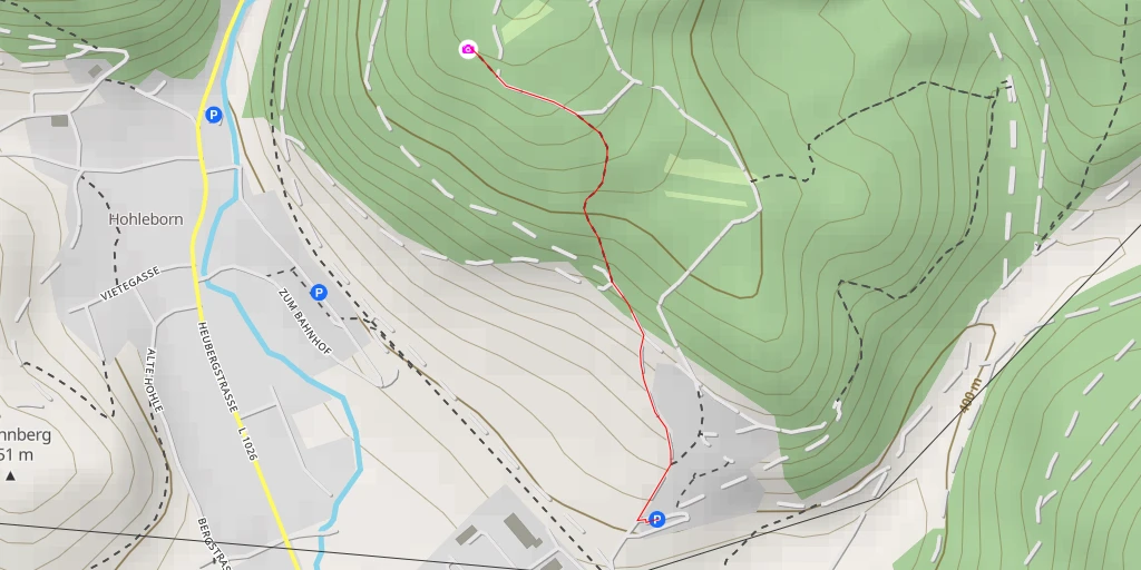 Map of the trail for AI - Am Hundsrück